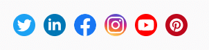 Different Social media icons 